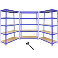 See more information about the Steel Shelving Units 180cm - Blue Heavy Duty Set Of Three T-Rax 120cm by Raven