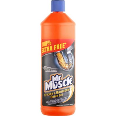 See more information about the Mr Muscle Kitchen & Bathroom Drain Gel 500ml