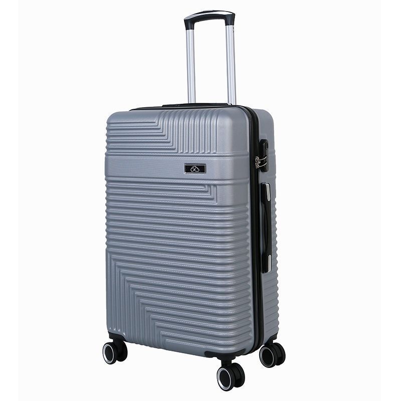 Wheeled Suitcase Large 88 Litre - Silver Grey