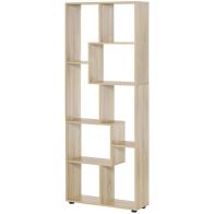 See more information about the Homcom Eight-Section Tall Shelving Unit - Oak Effect