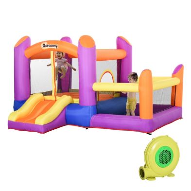 See more information about the Outsunny Kids Bouncy Castle House Inflatable Trampoline Slide Water Pool 3 In 1 With Blower For Kids Age 3-8 Multi-Color 2.8 X 2.5 X 1.7M