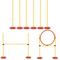 See more information about the Pawhut Portable Pet Agility Training Obstacle Set For Dogs W/ Adjustable High Jumping Pole