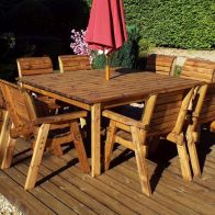 See more information about the Charles Taylor 8 Seat Deluxe Chair Scandinavian Redwood Square Garden Furniture