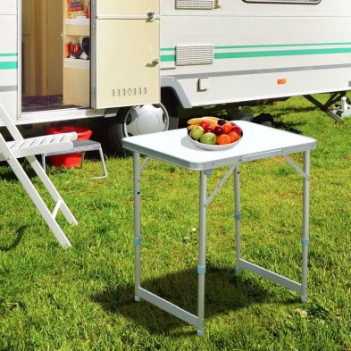 See more information about the Outsunny Patio Foldable Picnic Table-Silver
