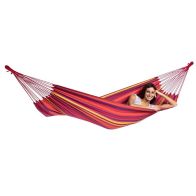 See more information about the Tahiti Vulcano Hammock - Striped Red Multicoloured