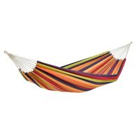 See more information about the Lambada Tropical Hammock - Striped Orange Multicoloured