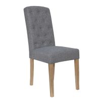 See more information about the Pair of Lancelot Dining Chairs Light Grey