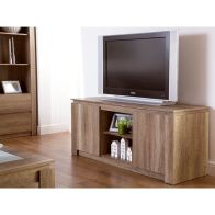 See more information about the Canyon TV Unit Natural 2 Shelves 2 Doors