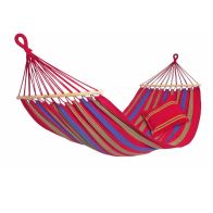 See more information about the Aruba Cayenne Hammock - Striped Blue, Green & Red