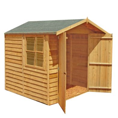 See more information about the Shire Ashworth 6' 11" x 7' 8" Apex Shed - Classic Dip Treated Overlap