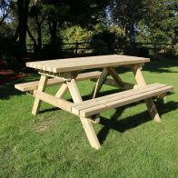 See more information about the Deluxe Garden Picnic Table by Croft - 8 Seats