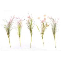 See more information about the 5x Wild Flower Artificial Stem Pink - 51cm
