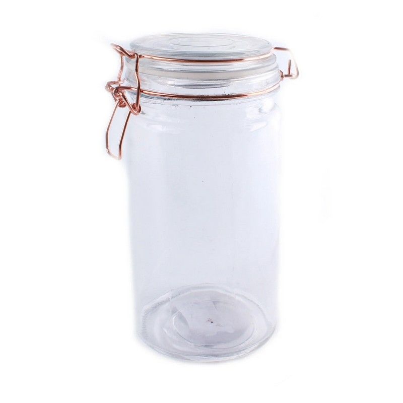 Glass Jar Clip-top Lid 1.18 Litres - Clear