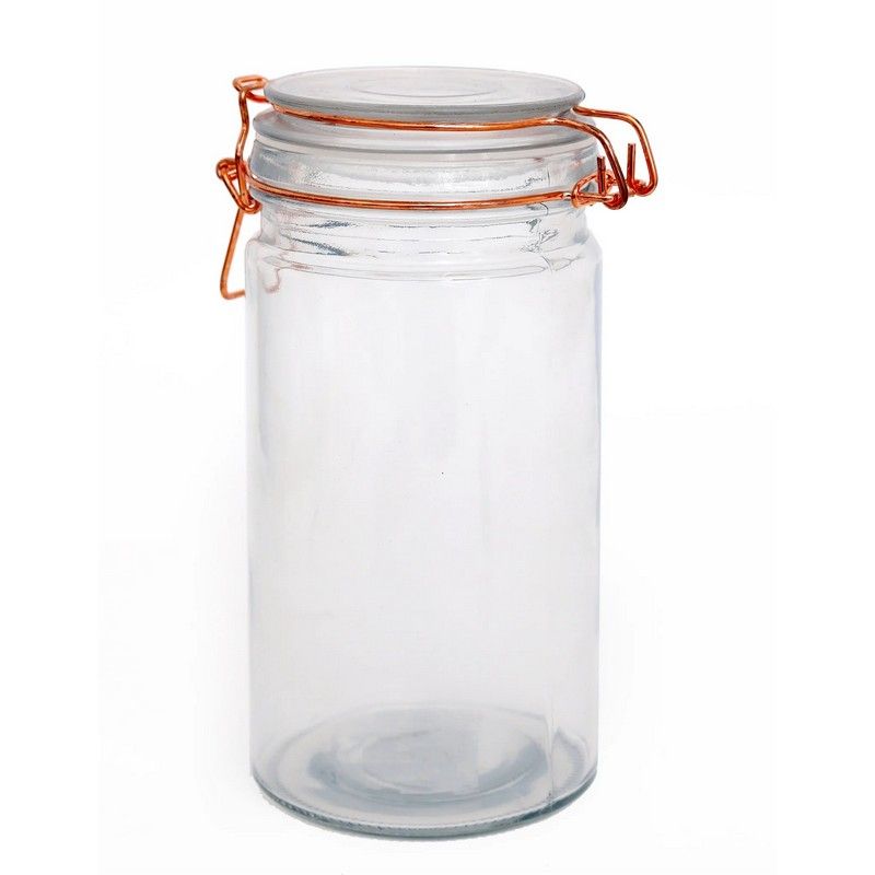 Glass Jar Clip-top Lid 1.57 Litres - Clear