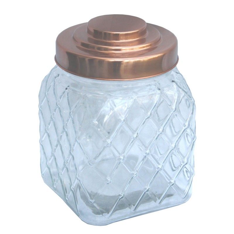 Glass Jar Twist Lid 4 Litres - Clear