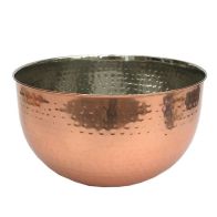 See more information about the Bowl Metal Copper with Hammered Pattern - 24cm