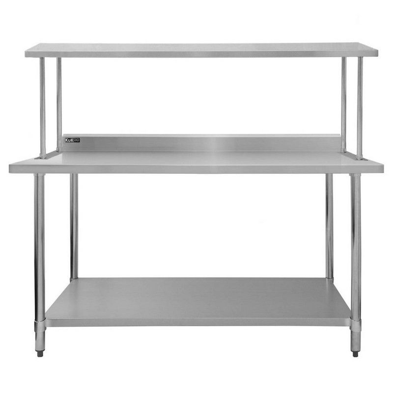 Stainless Steel Workbench 150cm - Silver Catering by Raven