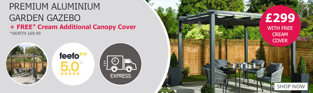 Gazebo with free cover