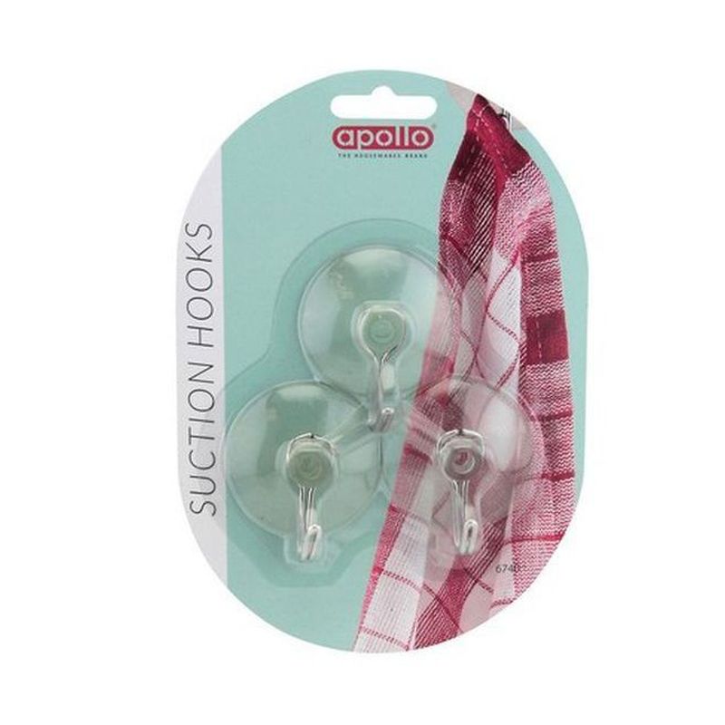 Apollo 3 Pack Suction Hooks