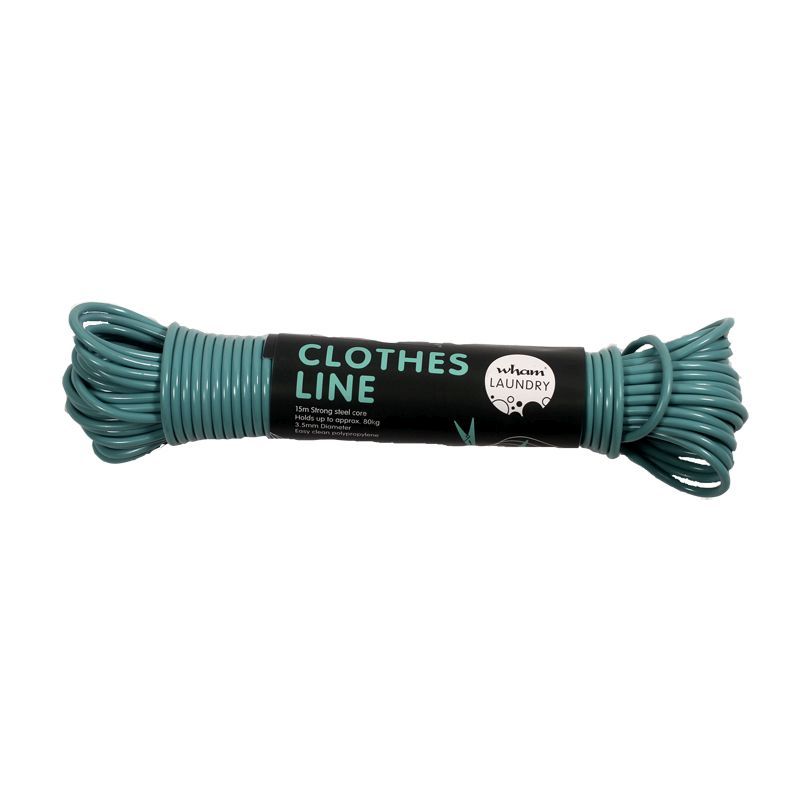 15m Wham Steel Core Clothes Line - Teal