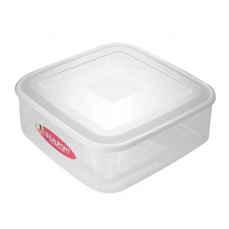 Plastic Food Container Square 7 Litres - Clear by Beaufort