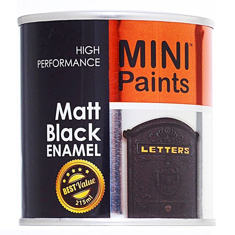 Mini Paints Matt Enamel 215ml - Black