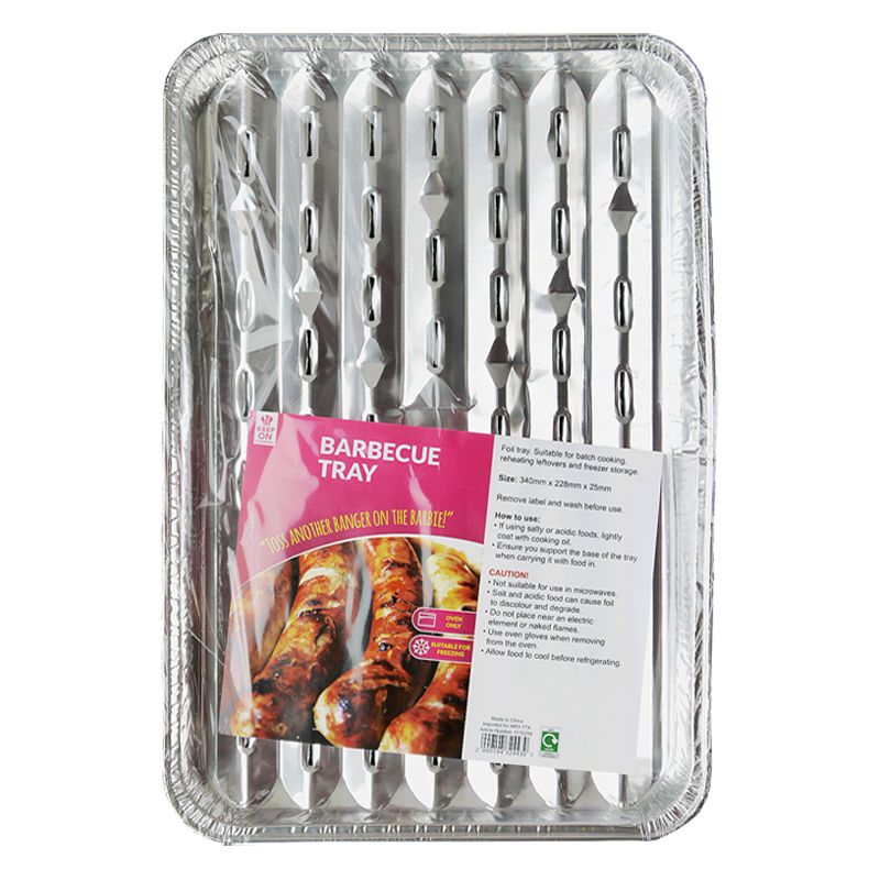 Barbeque Foil Trays Pack Of 3