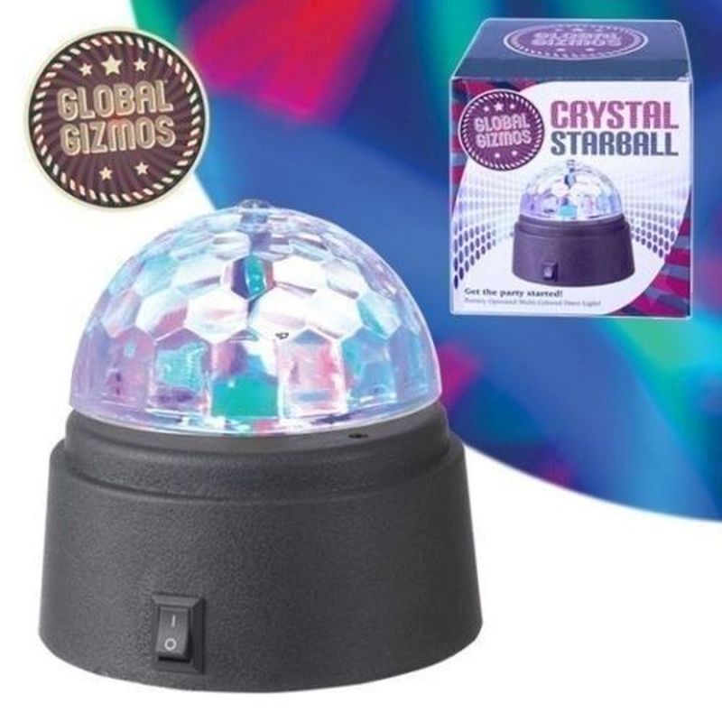 Global Gizmos Crystal Star Ball Disco Light