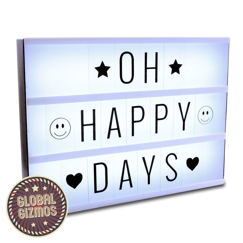 Global Gismos LED Light Box (With Letters) 30 x 22 x 5.5cm