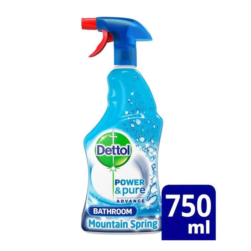 Dettol Power & Pure Advance Bathroom Cleaner Mountain Spring 750ml