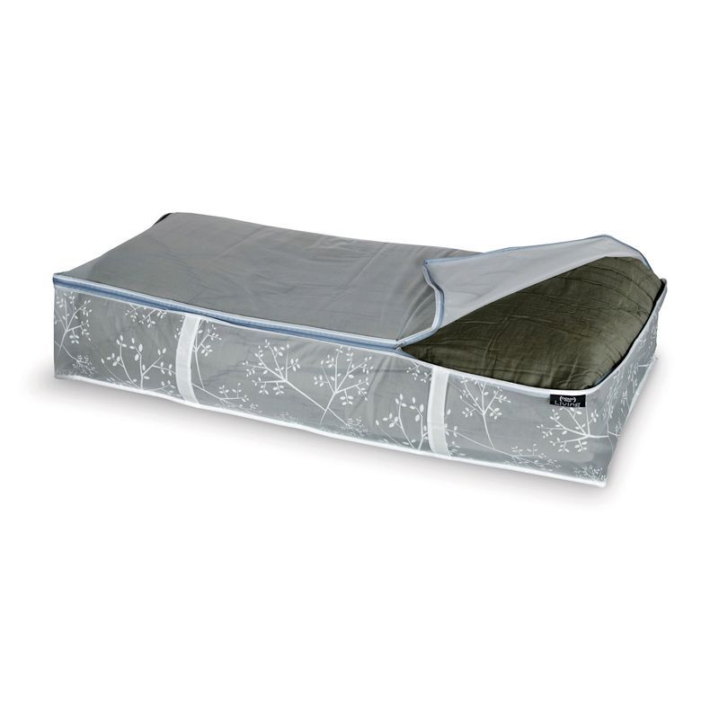 Underbed Cover White Leaf