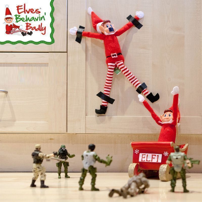 Elves Behavin' Badly Elvie Red Girl Elf 12 Inch