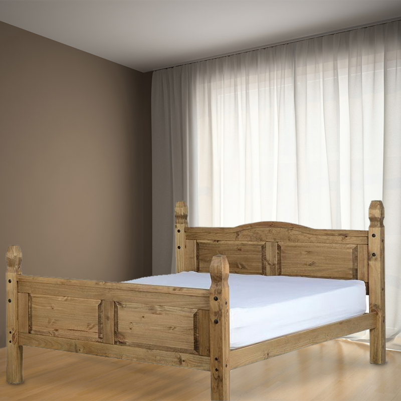 Corona Pine Double Bed 4ft 6in Bed Frame