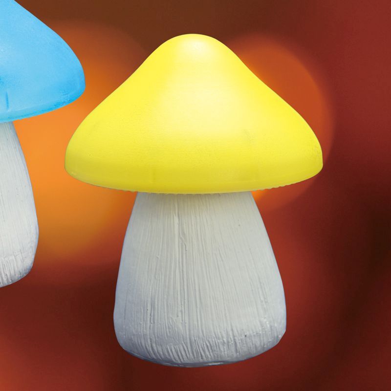 Bright Garden Mushroom Solar Light - Yellow