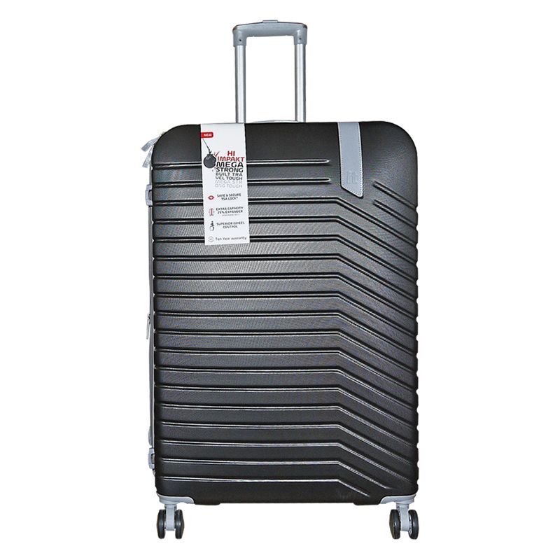 IT Luggage 29 Inch Dark Grey 4 Wheel Imperative Suitcase