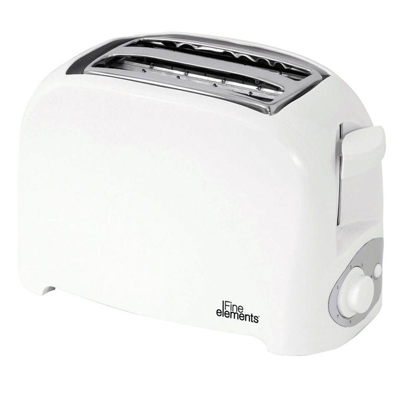 Fine Elements Plastic 2 Slice Toaster - White