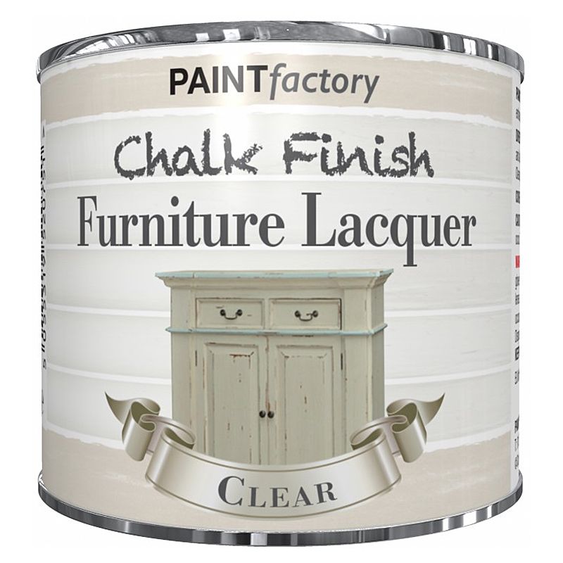 Paint Factory Chalk Finish Furniture Lacquer 200ml - Clear