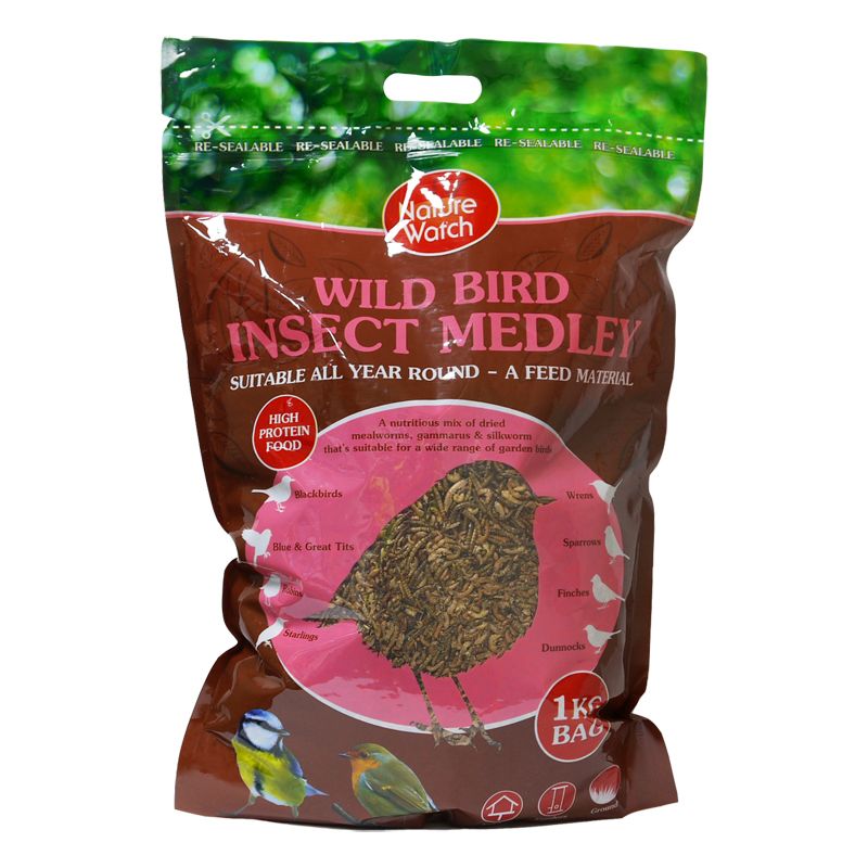 Nature Watch Wild Bird Insect Medley Bird Food 1KG