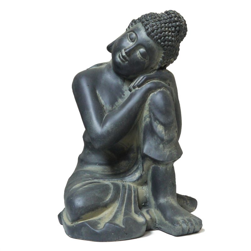 Clay Buddha Garden Statue 26.5 x 24 x 36.5cm
