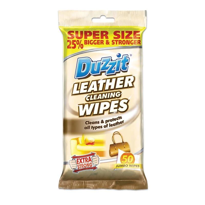 50 Pack Duzzit Leather Cleaning Wipes