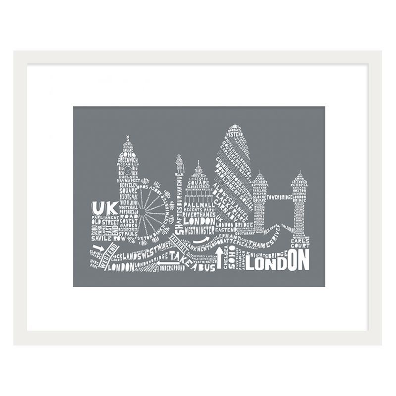 Citography London Framed Print Wall Art 16 x 12 Inch