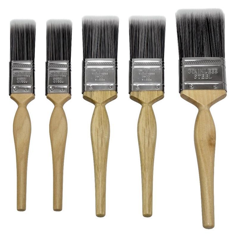 5 Pack Sapphire Assorted Paint Brushes