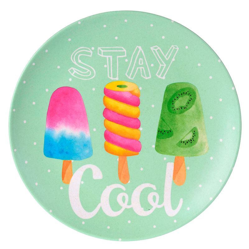 Summer Bamboo Flat Plate 24.5 cm - Stay Cool