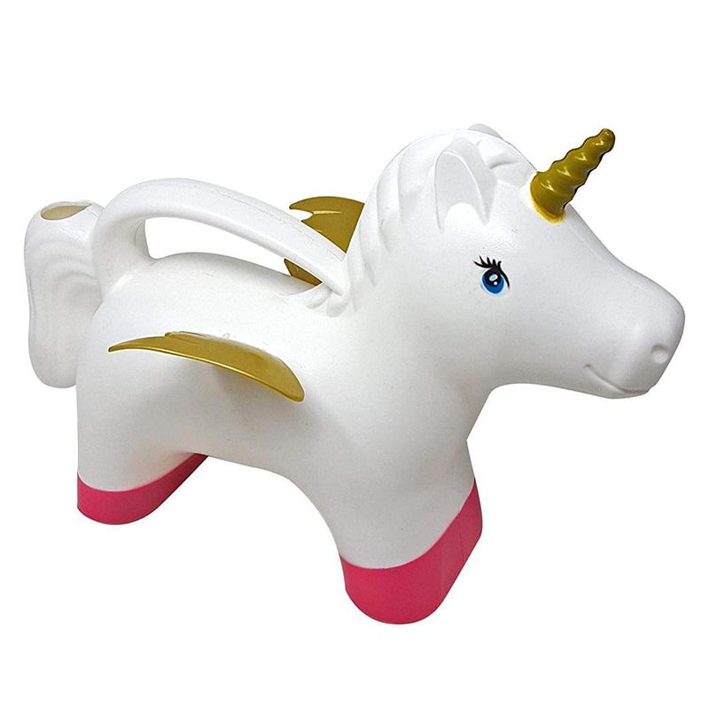 Unicorn Watering Can White Pink And Gold 1.6 Litre