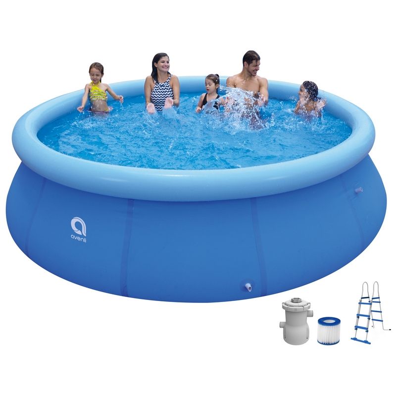 Inflatable Prompt Set Family Pool 3.6m With Pump And Ladder