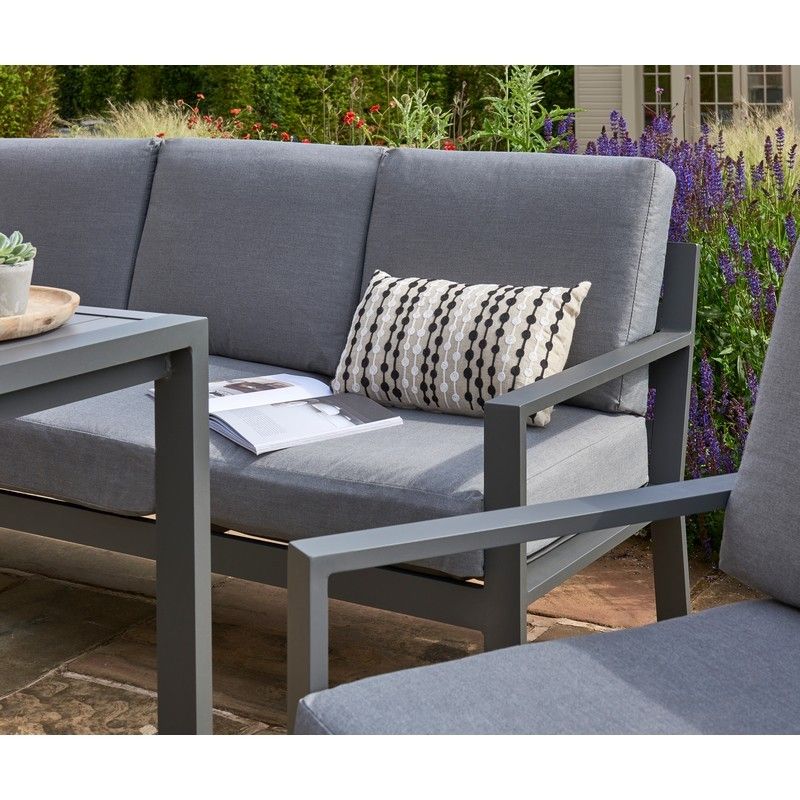 Titchwell Garden Corner Sofa by Handpicked - 7 Seats Grey Cushions