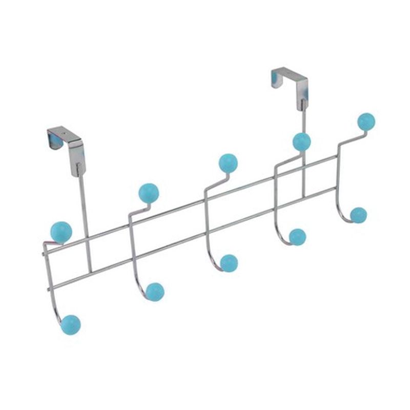 5 Hooks with Polyresin Ball - blue