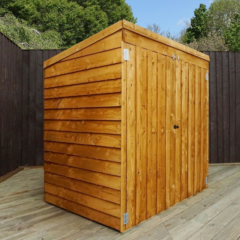 Mercia 4' 8" x 3' 1" Pent Shed - Budget Dip Treated Overlap