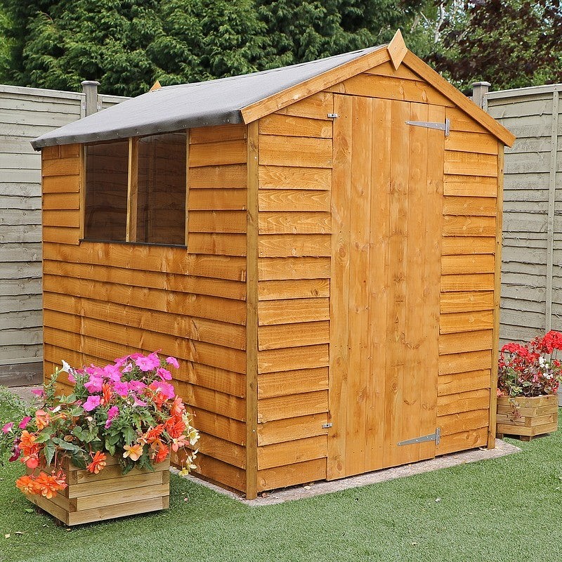 Mercia 5' 2" x 6' 11" Apex Shed - Budget Dip Treated Overlap