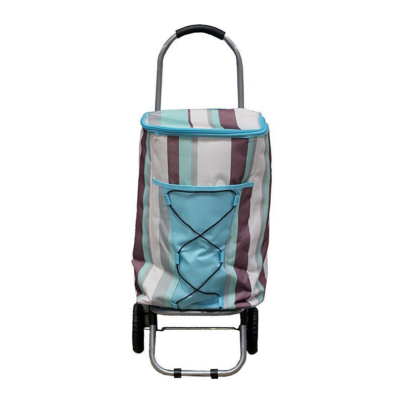 Maypole Shopper Trolley Cooler Bag 36 Litre - Blue Stripe